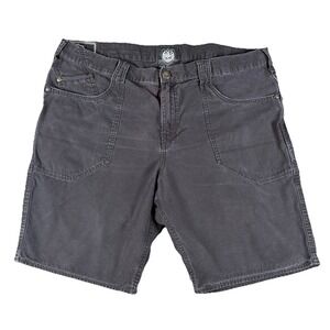 Rock & Republic Mens Black Denim Shorts Size 40 Cotton Casual Flat Front